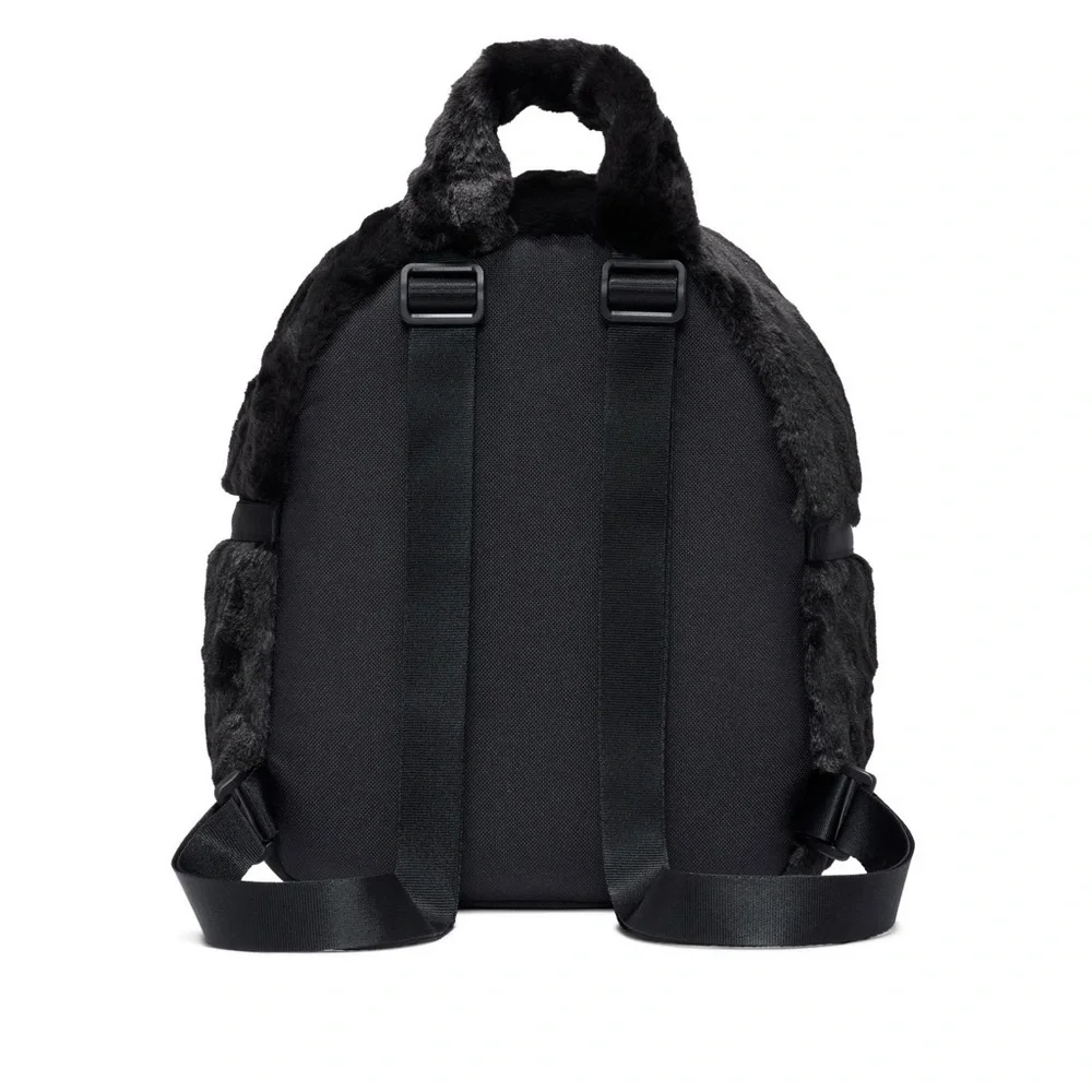 NWT NIKE Futura mini Black Faux Fur Backpack